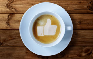 social media like coffee