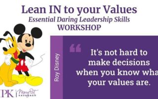 lean in to your values
