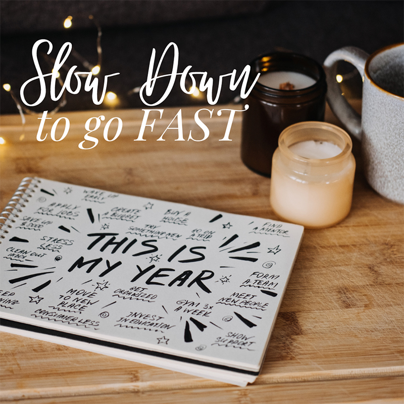 New You New Year Workshops 2024 - Slow Down To Go Fast workshop