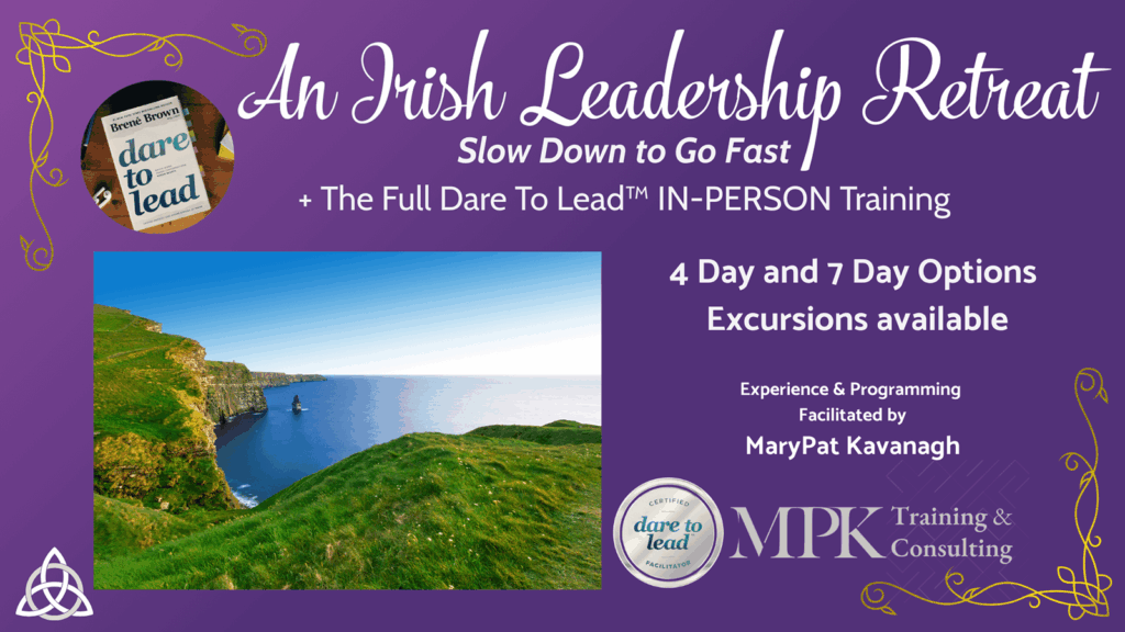 dare to lead slow down to go fast irish leadership